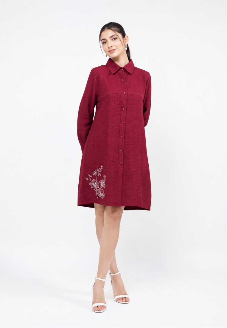 Citara Tunic Embroidery Casual Long Sleeve Arlette By Brilliant Girl