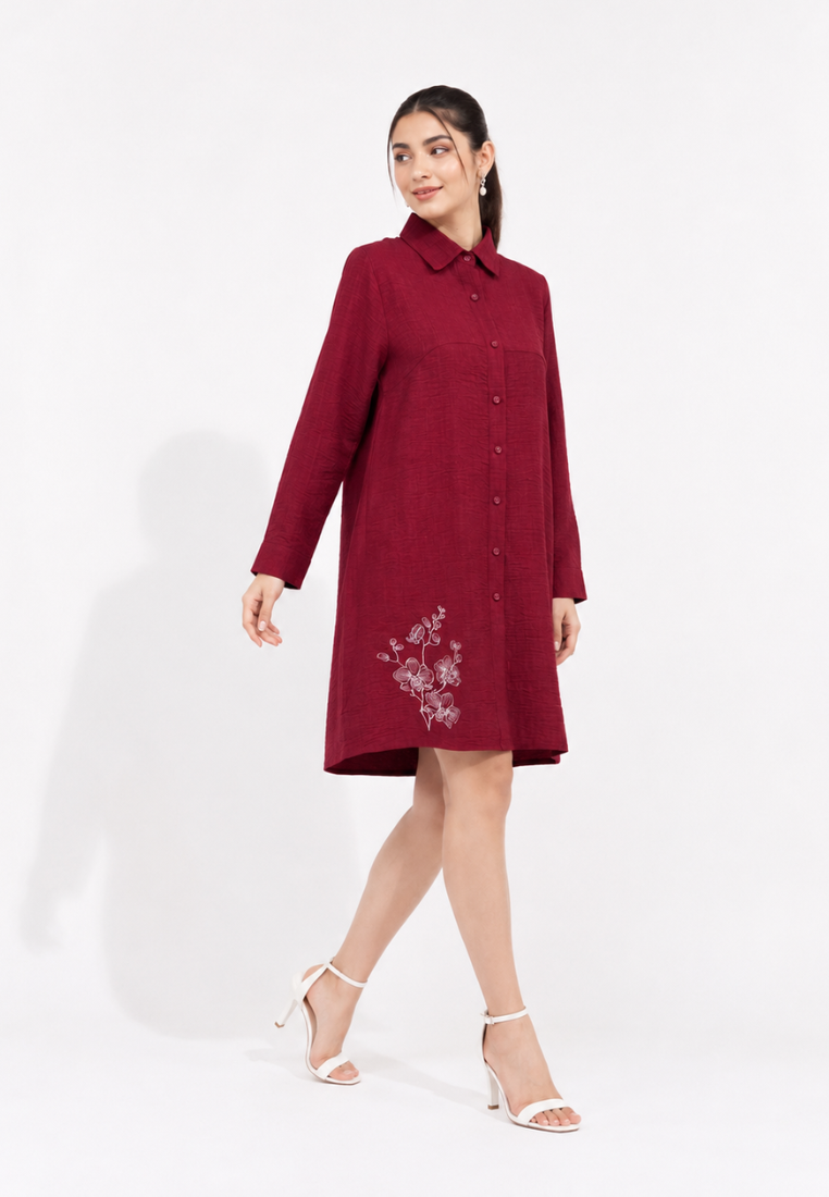 Citara Tunic Embroidery Casual Long Sleeve Arlette By Brilliant Girl