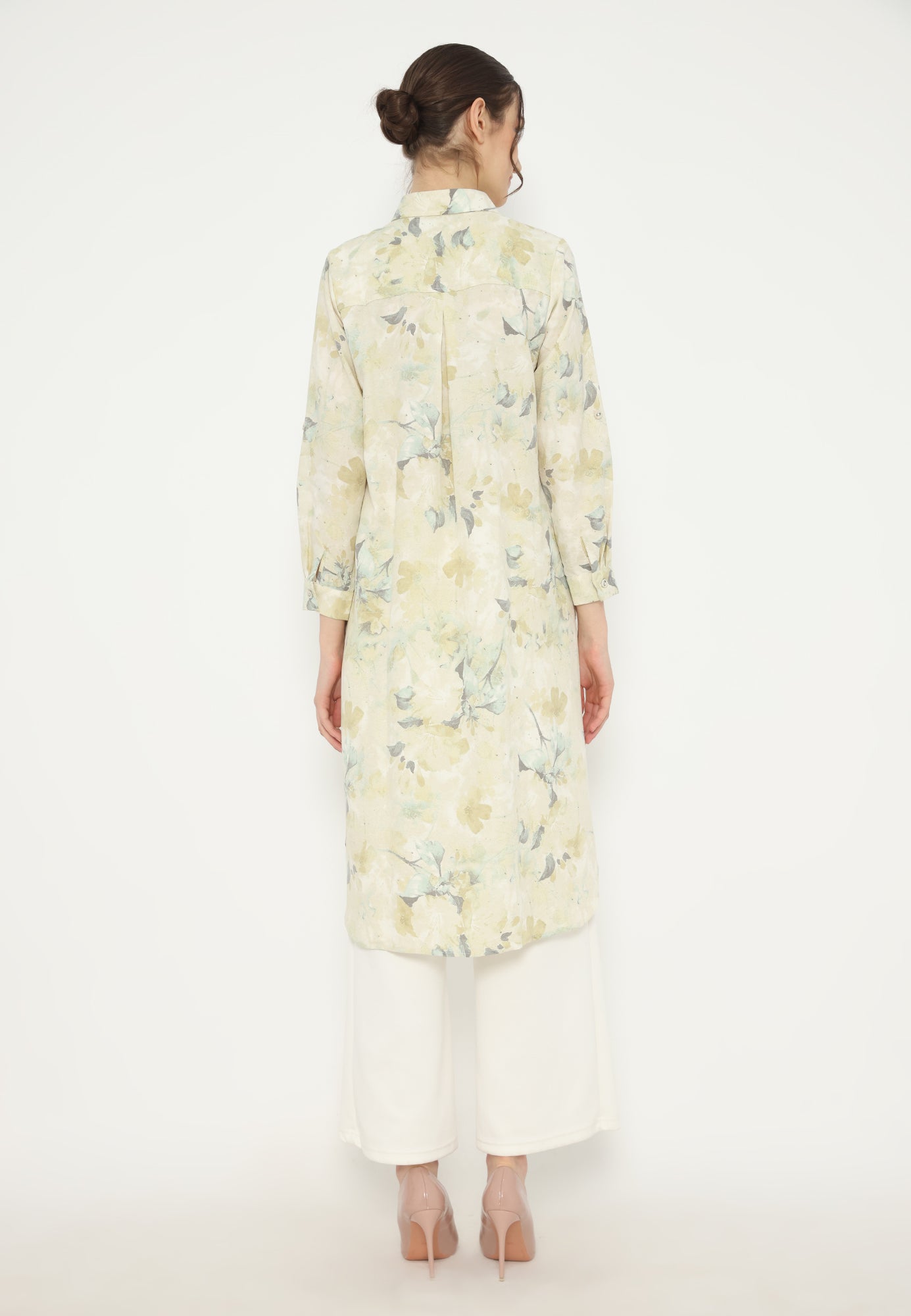 Grace Tunic Floral Motif | Cream