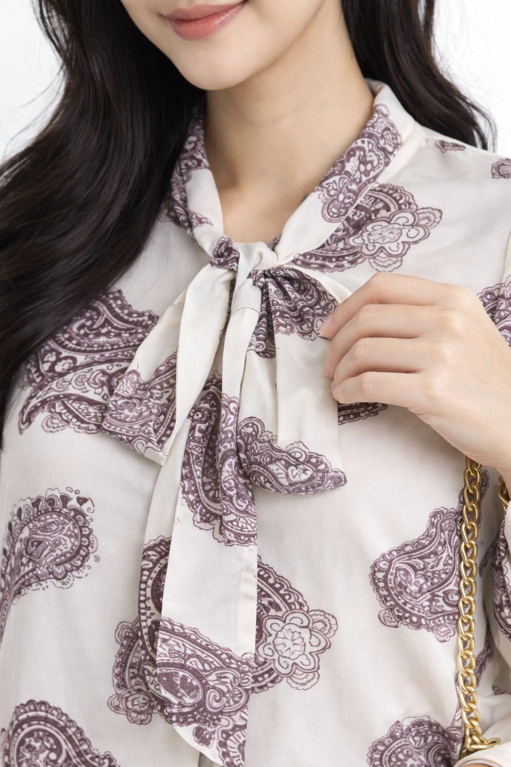 Maine Chiffon Blouse | White