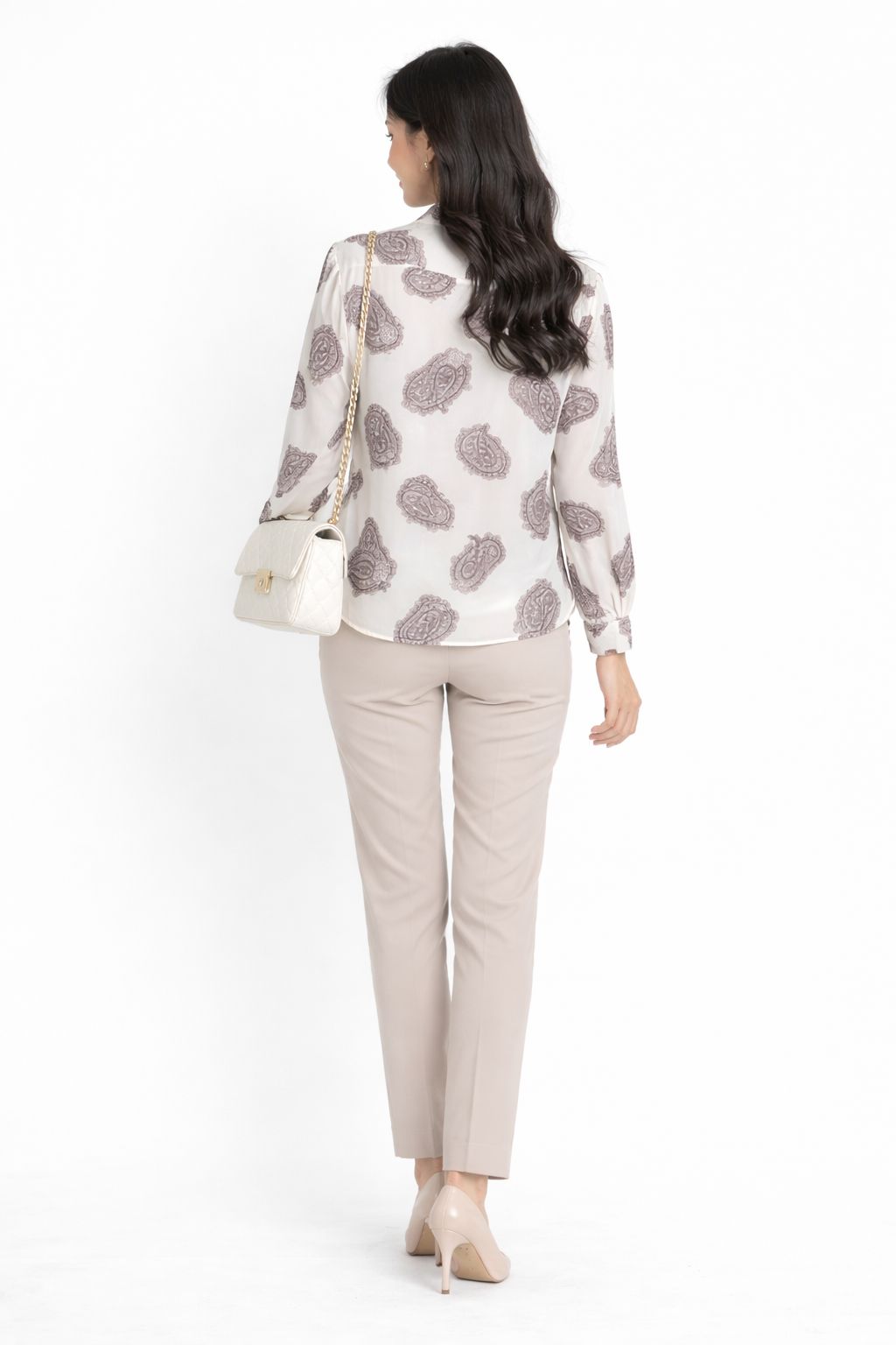 Maine Chiffon Blouse | White