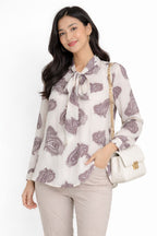 Maine Chiffon Blouse | White
